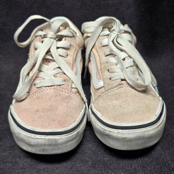 Vans Pink Off The Wall Old Skool Low Top Canvas Shoes - Picture 2 of 9